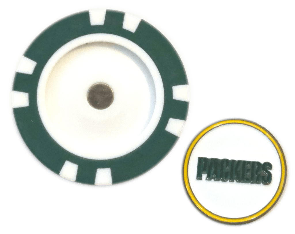 Officially Licensed Green Bay Packers Poker Chip Ball Marker - Black Girl Golf