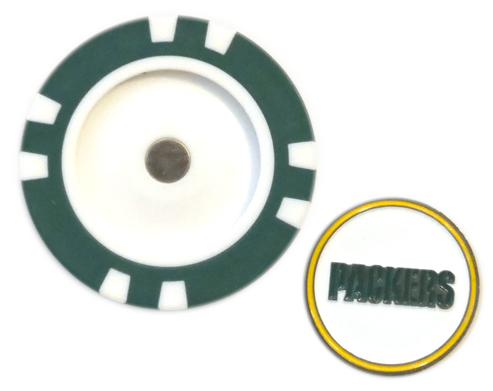 Officially Licensed Green Bay Packers Poker Chip Ball Marker - Black Girl Golf