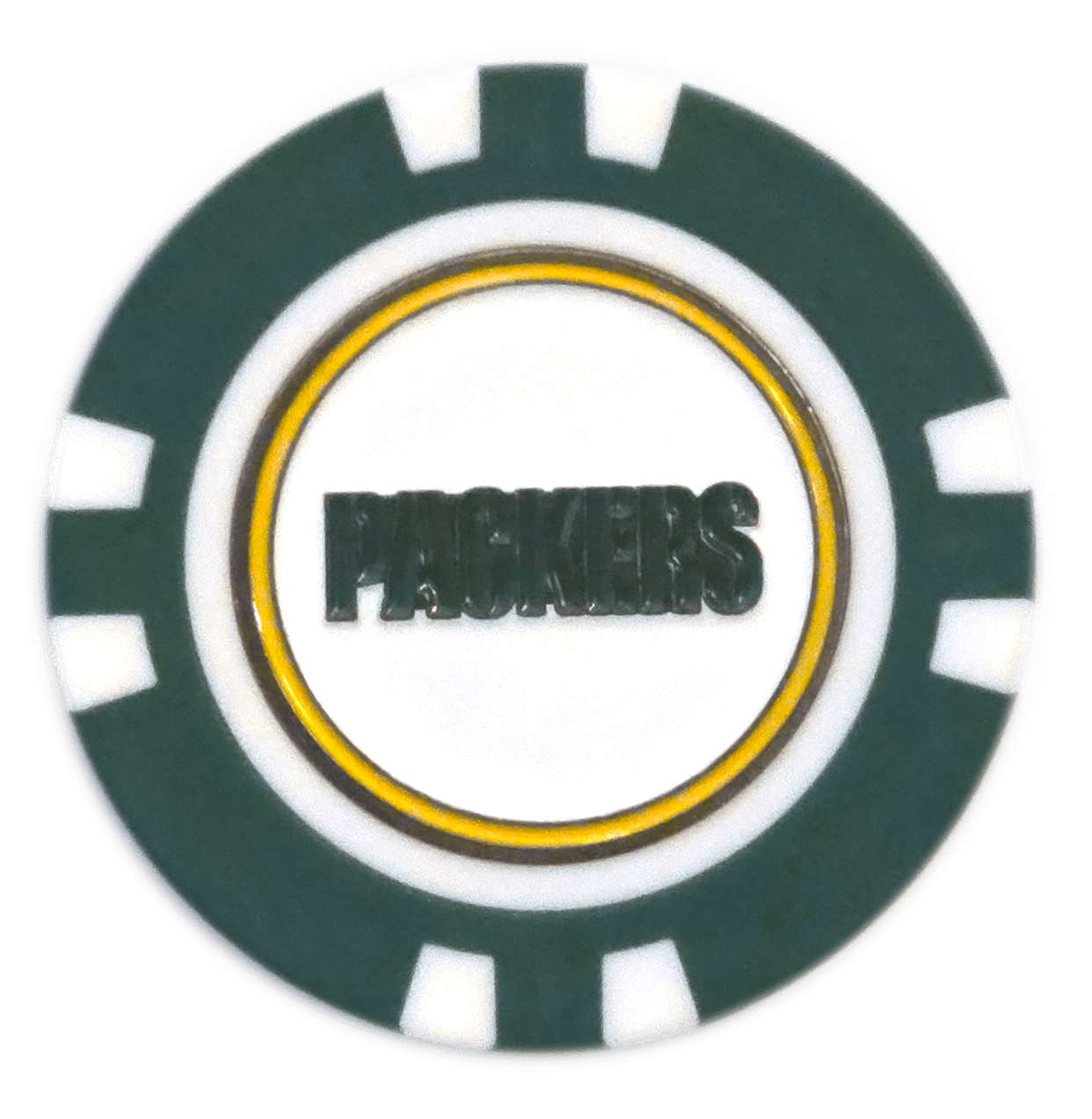 Officially Licensed Green Bay Packers Poker Chip Ball Marker - Black Girl Golf