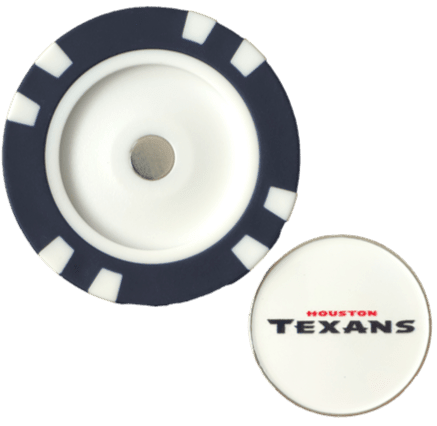 Officially Licensed Houston Texans Poker Chip Ball Marker - Black Girl Golf