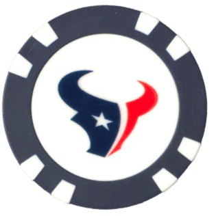 Officially Licensed Houston Texans Poker Chip Ball Marker - Black Girl Golf