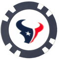 Officially Licensed Houston Texans Poker Chip Ball Marker - Black Girl Golf