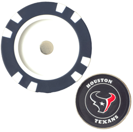 Officially Licensed Houston Texans Poker Chip Ball Marker - Black Girl Golf