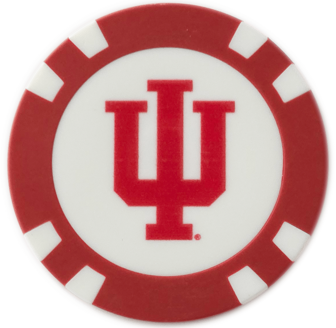 Officially Licensed Indiana Hoosiers Poker Chip Ball Marker - Black Girl Golf