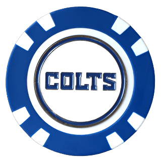 Officially Licensed Indianapolis Colts Poker Chip Ball Marker - Black Girl Golf
