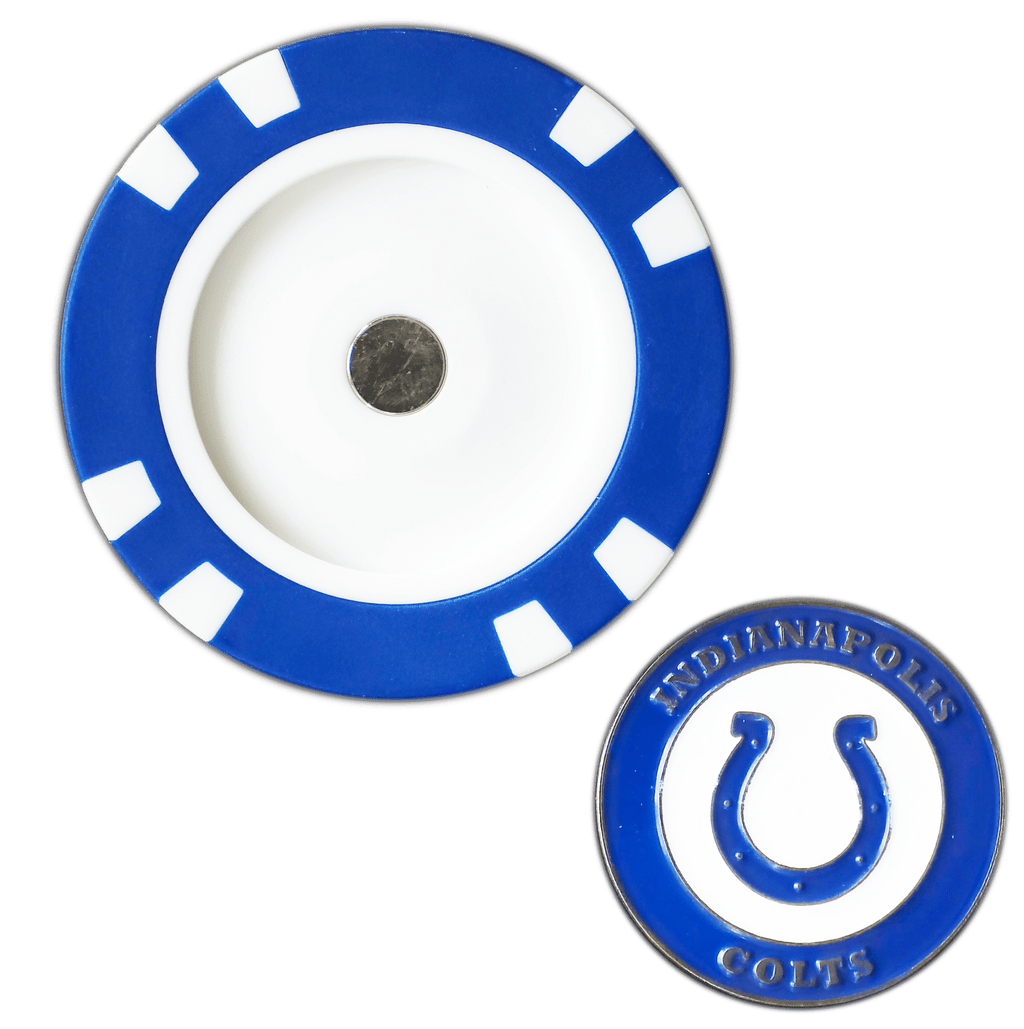 Officially Licensed Indianapolis Colts Poker Chip Ball Marker - Black Girl Golf