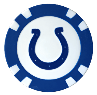 Officially Licensed Indianapolis Colts Poker Chip Ball Marker - Black Girl Golf