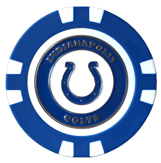 Officially Licensed Indianapolis Colts Poker Chip Ball Marker - Black Girl Golf