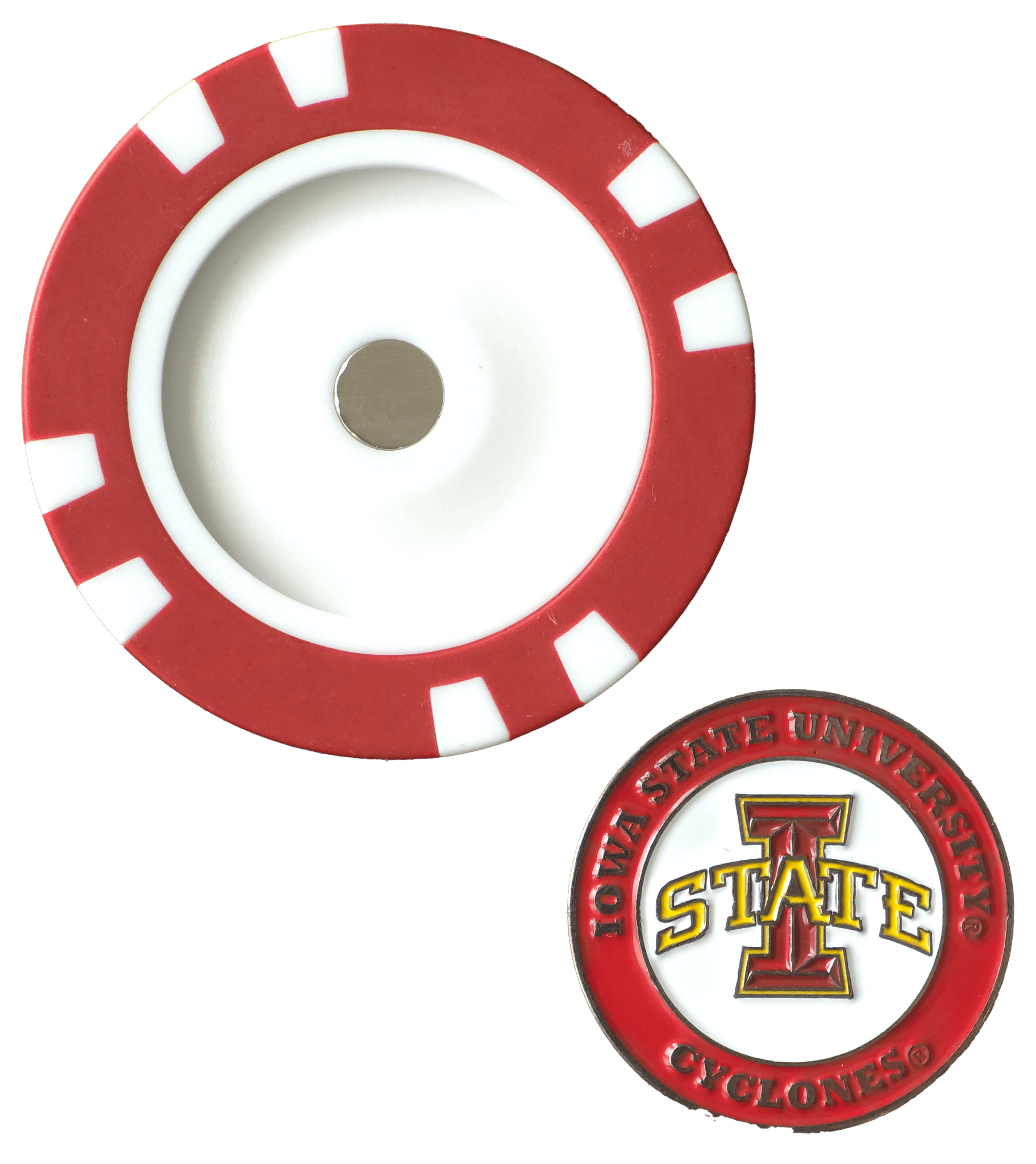 Officially Licensed Iowa State Cyclones Poker Chip Ball Marker - Black Girl Golf