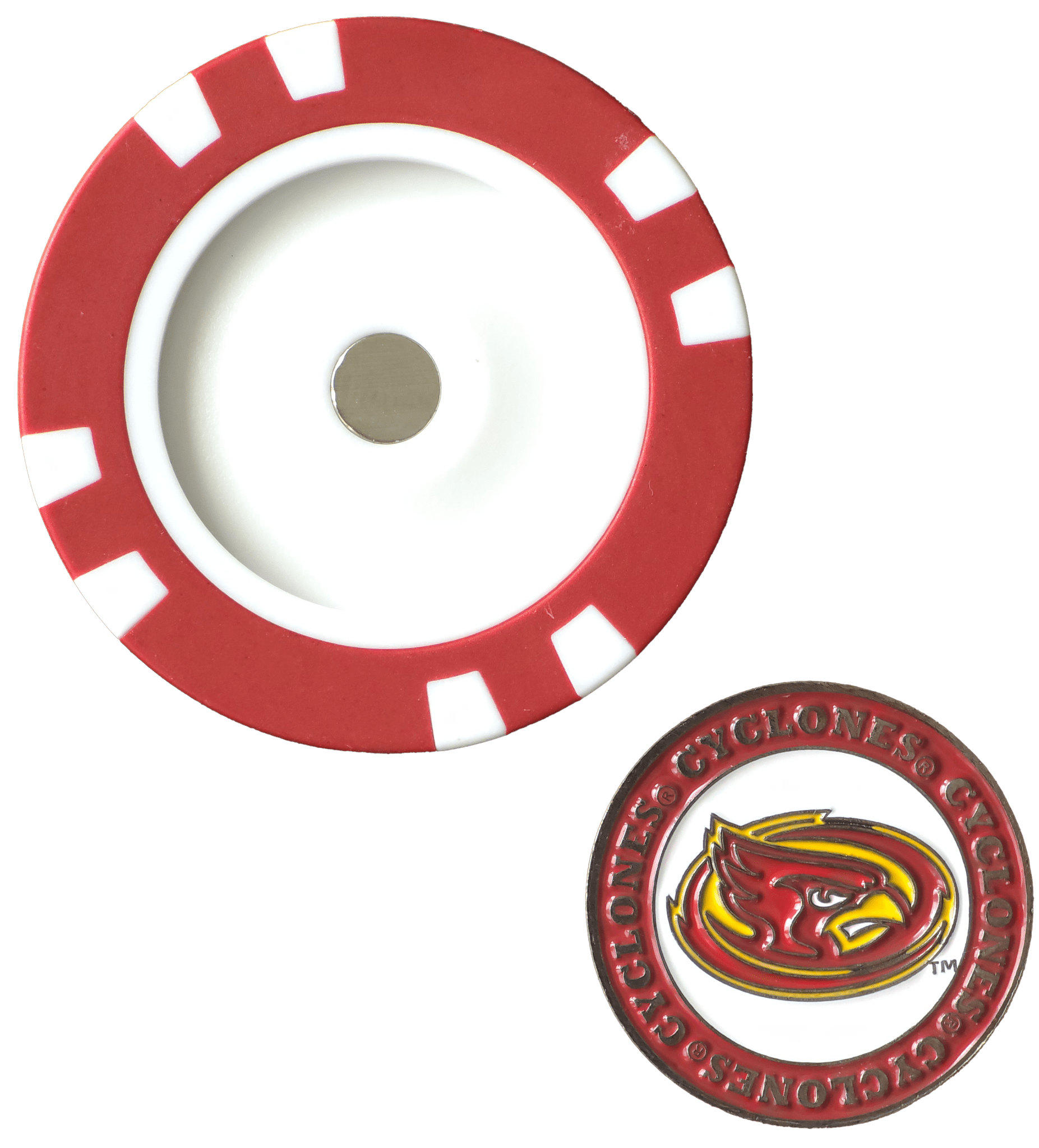 Officially Licensed Iowa State Cyclones Poker Chip Ball Marker - Black Girl Golf