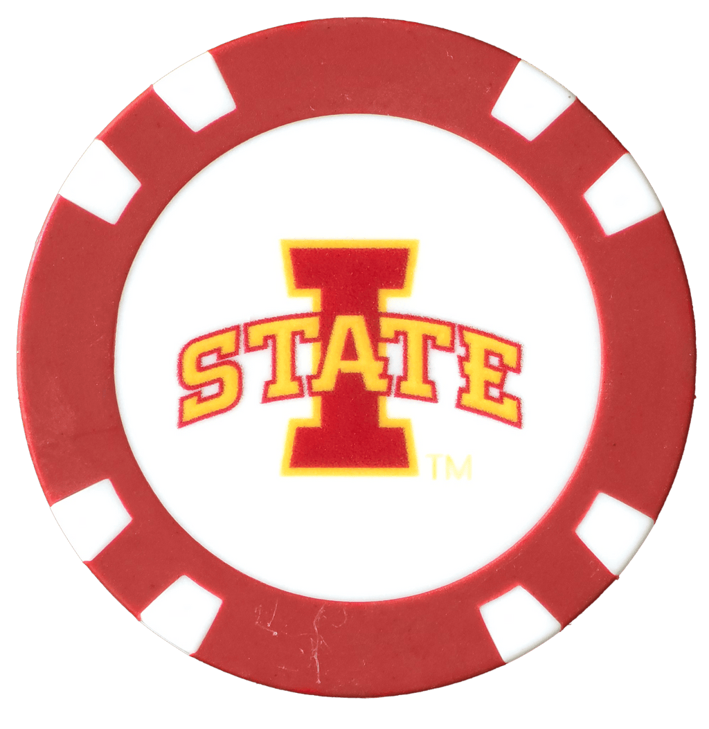 Officially Licensed Iowa State Cyclones Poker Chip Ball Marker - Black Girl Golf
