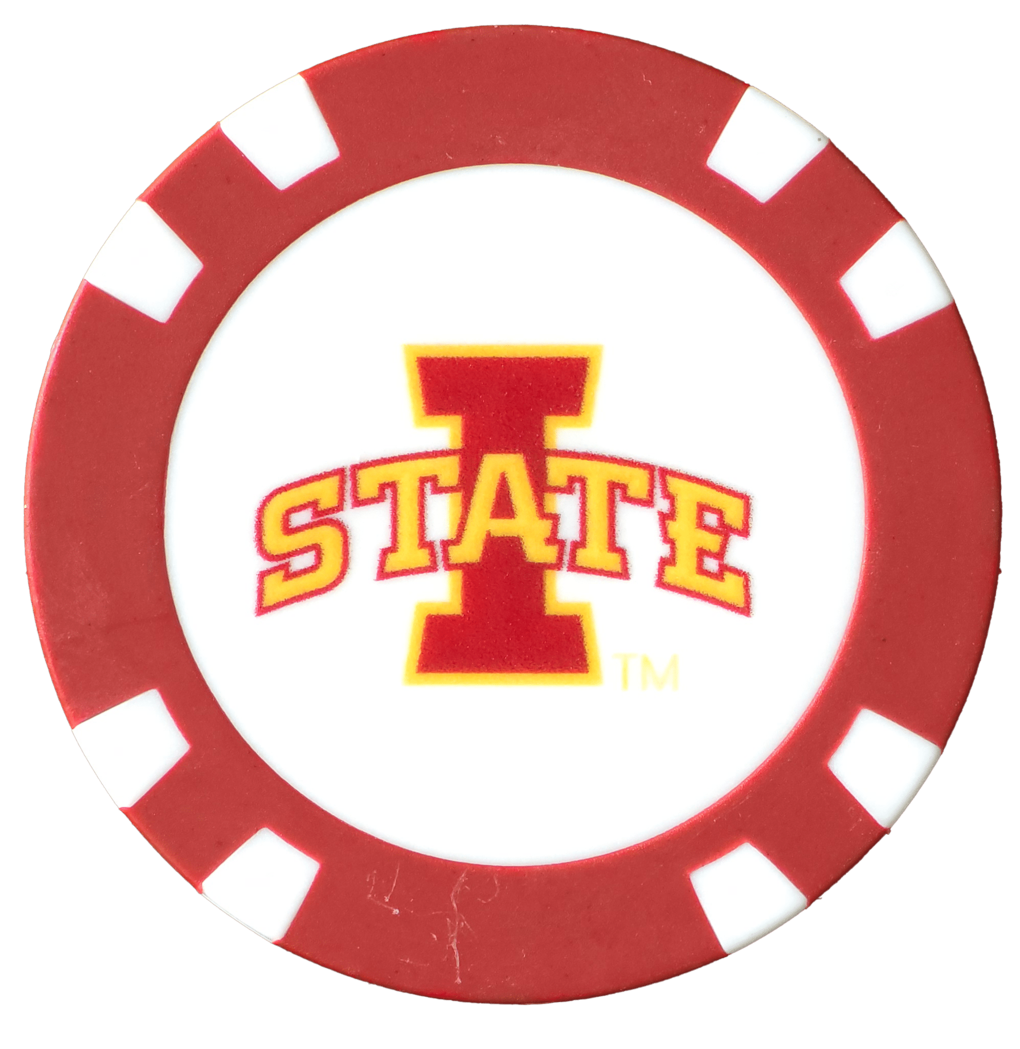 Officially Licensed Iowa State Cyclones Poker Chip Ball Marker - Black Girl Golf