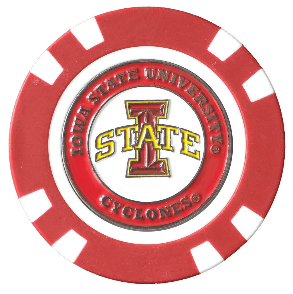 Officially Licensed Iowa State Cyclones Poker Chip Ball Marker - Black Girl Golf