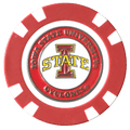 Officially Licensed Iowa State Cyclones Poker Chip Ball Marker - Black Girl Golf
