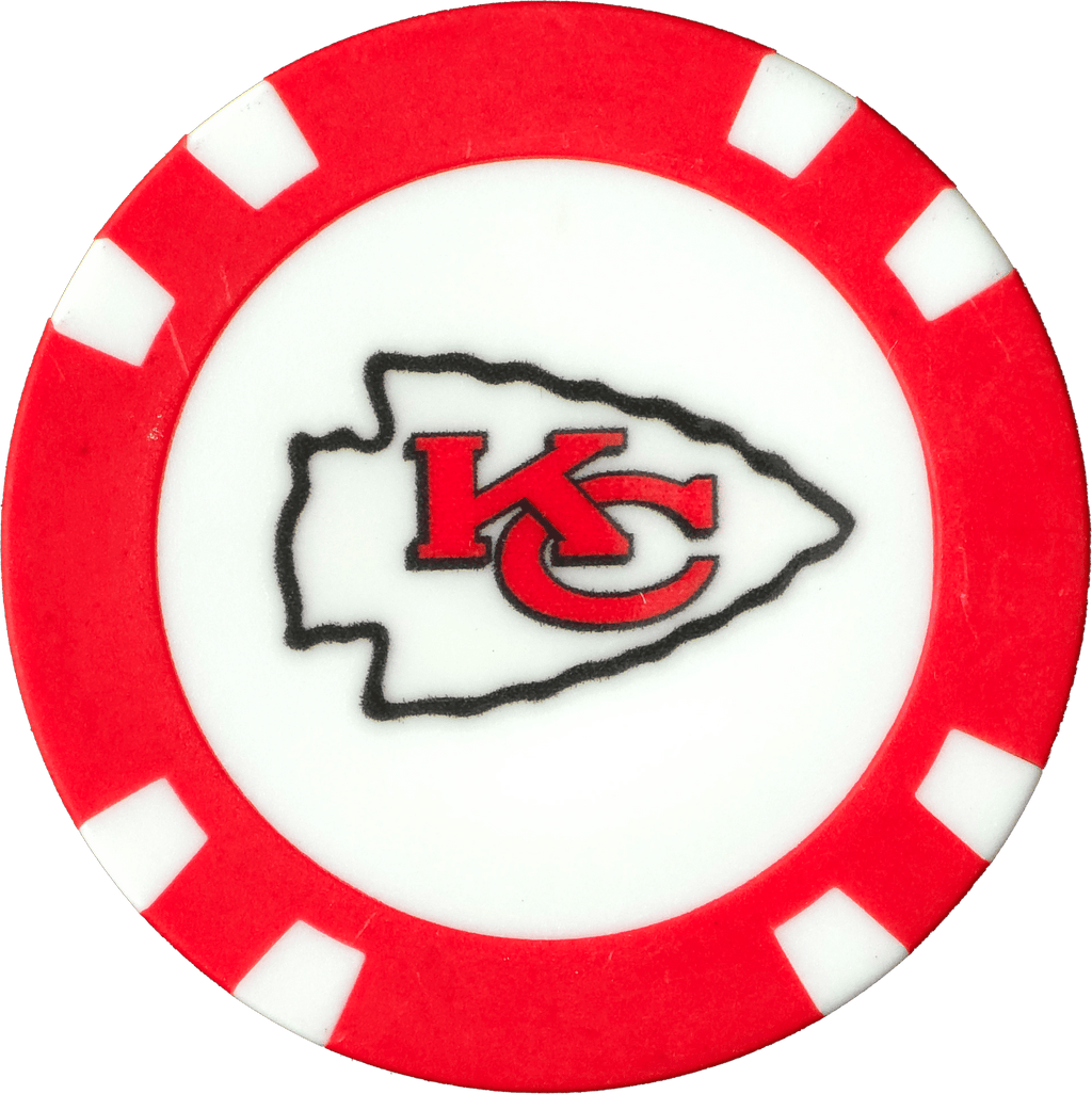 Officially Licensed Kansas City Chiefs Poker Chip Ball Marker - Black Girl Golf