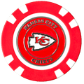 Officially Licensed Kansas City Chiefs Poker Chip Ball Marker - Black Girl Golf