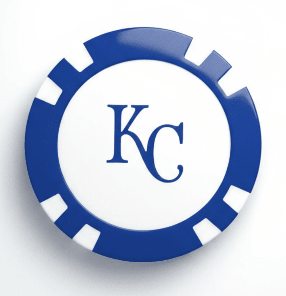 Officially Licensed Kansas CIty Royals Poker Chip Ball Marker - Black Girl Golf