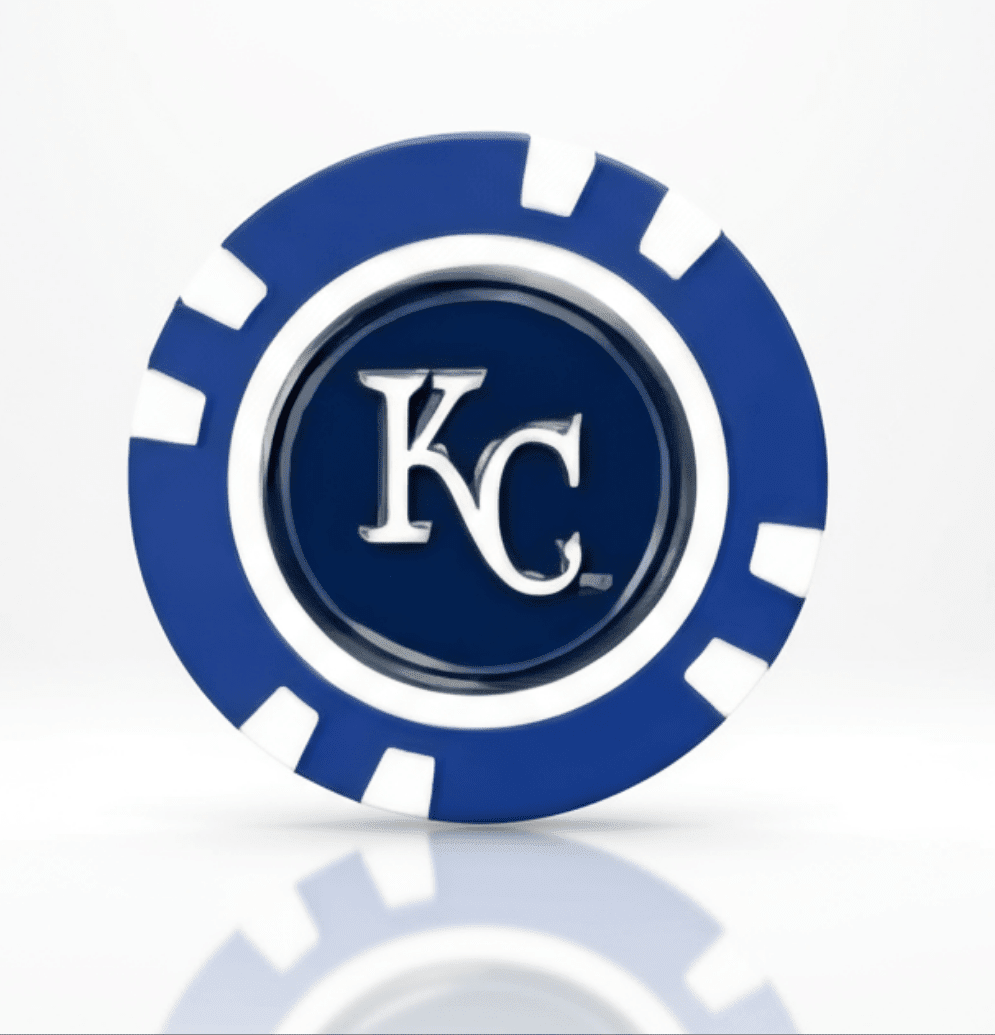 Officially Licensed Kansas CIty Royals Poker Chip Ball Marker - Black Girl Golf