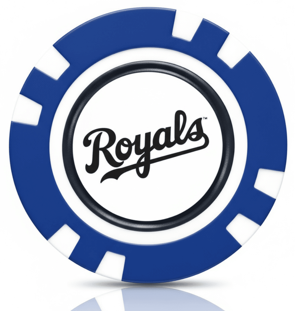 Officially Licensed Kansas CIty Royals Poker Chip Ball Marker - Black Girl Golf