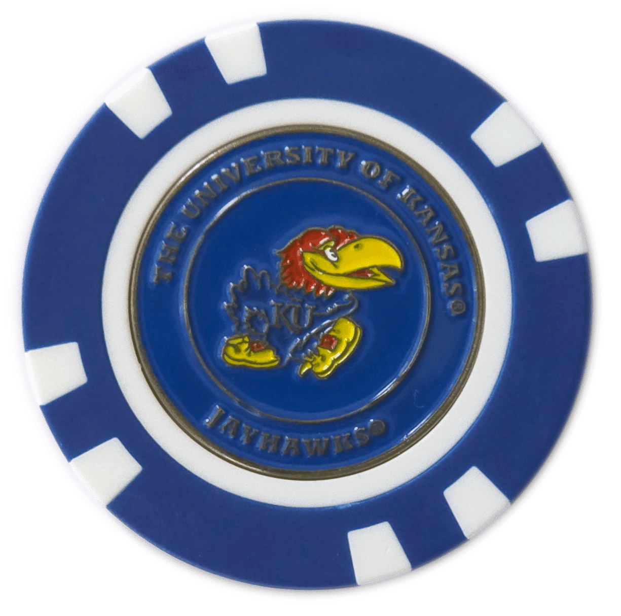 Officially Licensed Kansas Jayhawks Poker Chip Ball Marker - Black Girl Golf