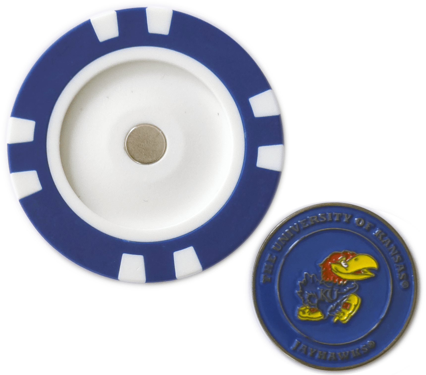 Officially Licensed Kansas Jayhawks Poker Chip Ball Marker - Black Girl Golf