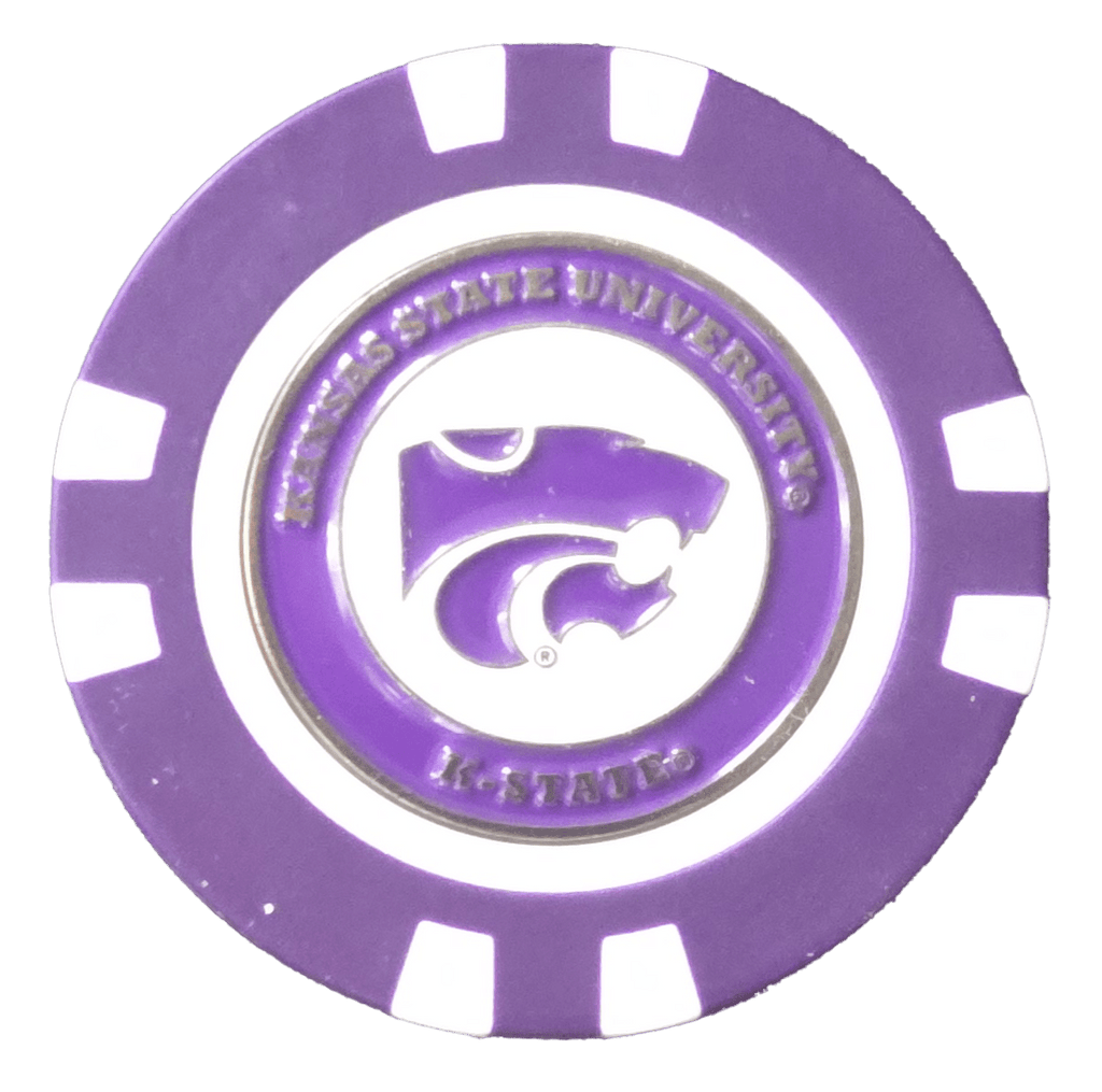 Officially Licensed Kansas State Wildcats Poker Chip Ball Marker - Black Girl Golf