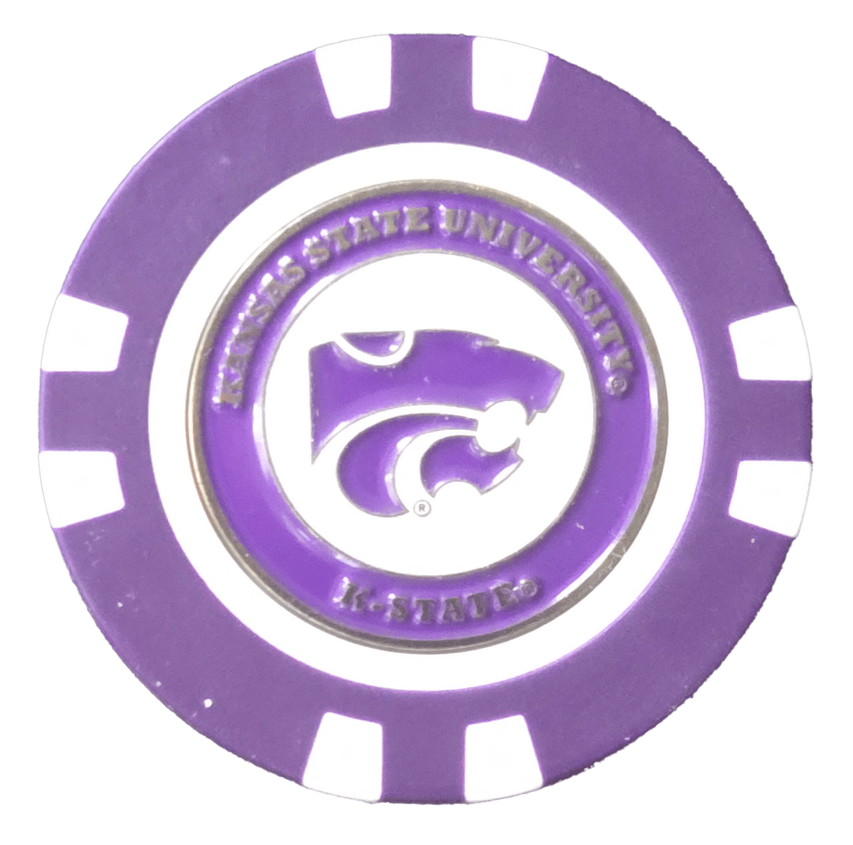 Officially Licensed Kansas State Wildcats Poker Chip Ball Marker - Black Girl Golf