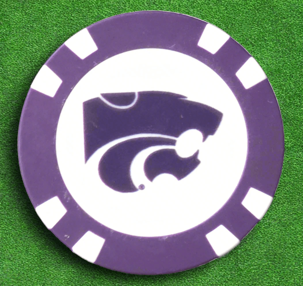 Officially Licensed Kansas State Wildcats Poker Chip Ball Marker - Black Girl Golf