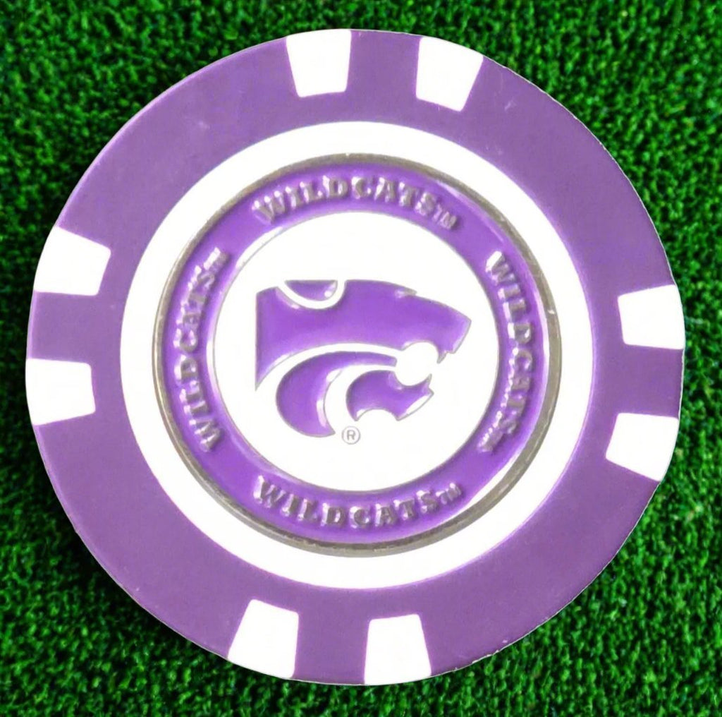 Officially Licensed Kansas State Wildcats Poker Chip Ball Marker - Black Girl Golf