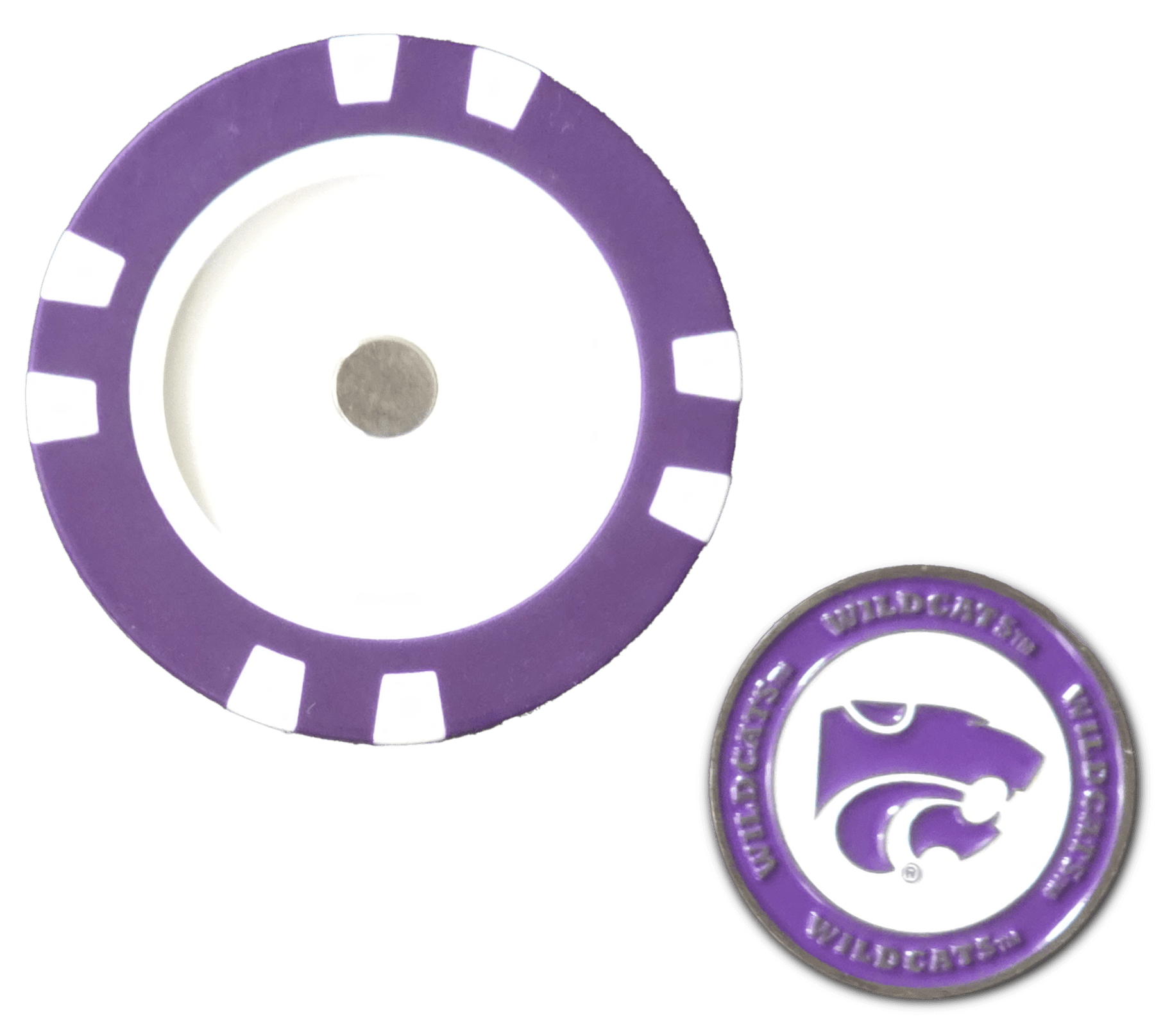 Officially Licensed Kansas State Wildcats Poker Chip Ball Marker - Black Girl Golf