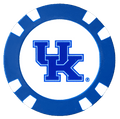 Officially Licensed Kentucky Wildcats Poker Chip Ball Marker - Black Girl Golf
