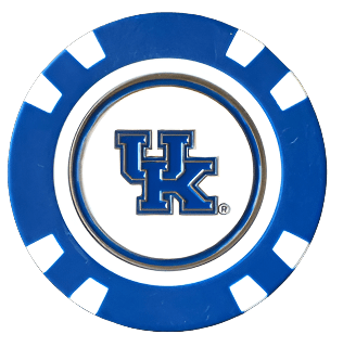 Officially Licensed Kentucky Wildcats Poker Chip Ball Marker - Black Girl Golf
