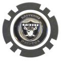 Officially Licensed Las Vegas Raiders Poker Chip Ball Marker - Black Girl Golf