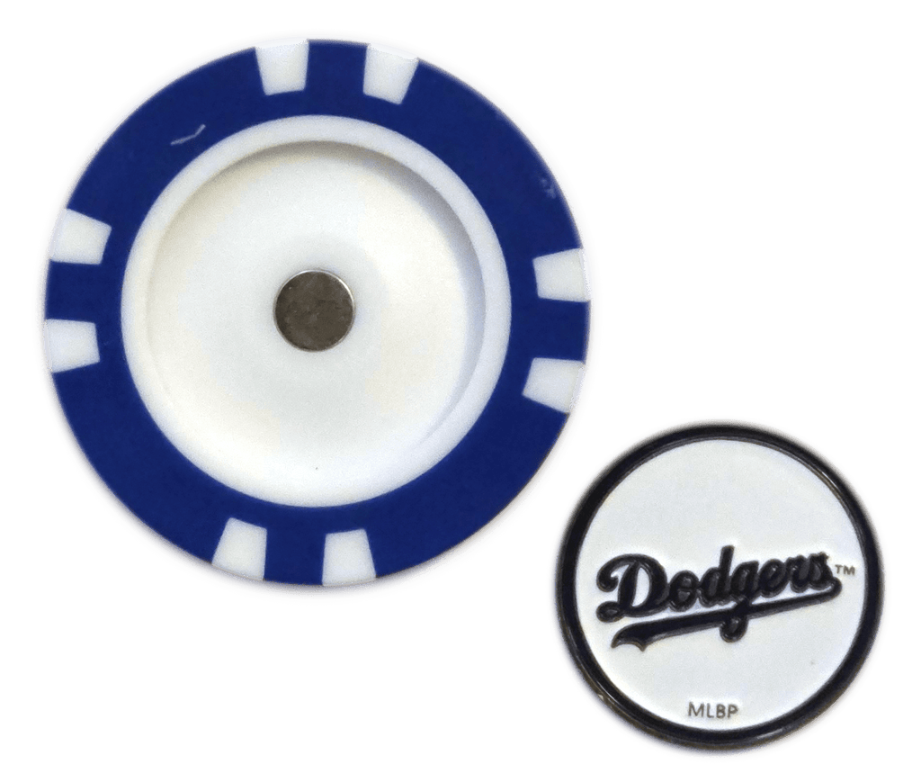Officially Licensed Los Angeles Dodgers Poker Chip Ball Marker - Black Girl Golf