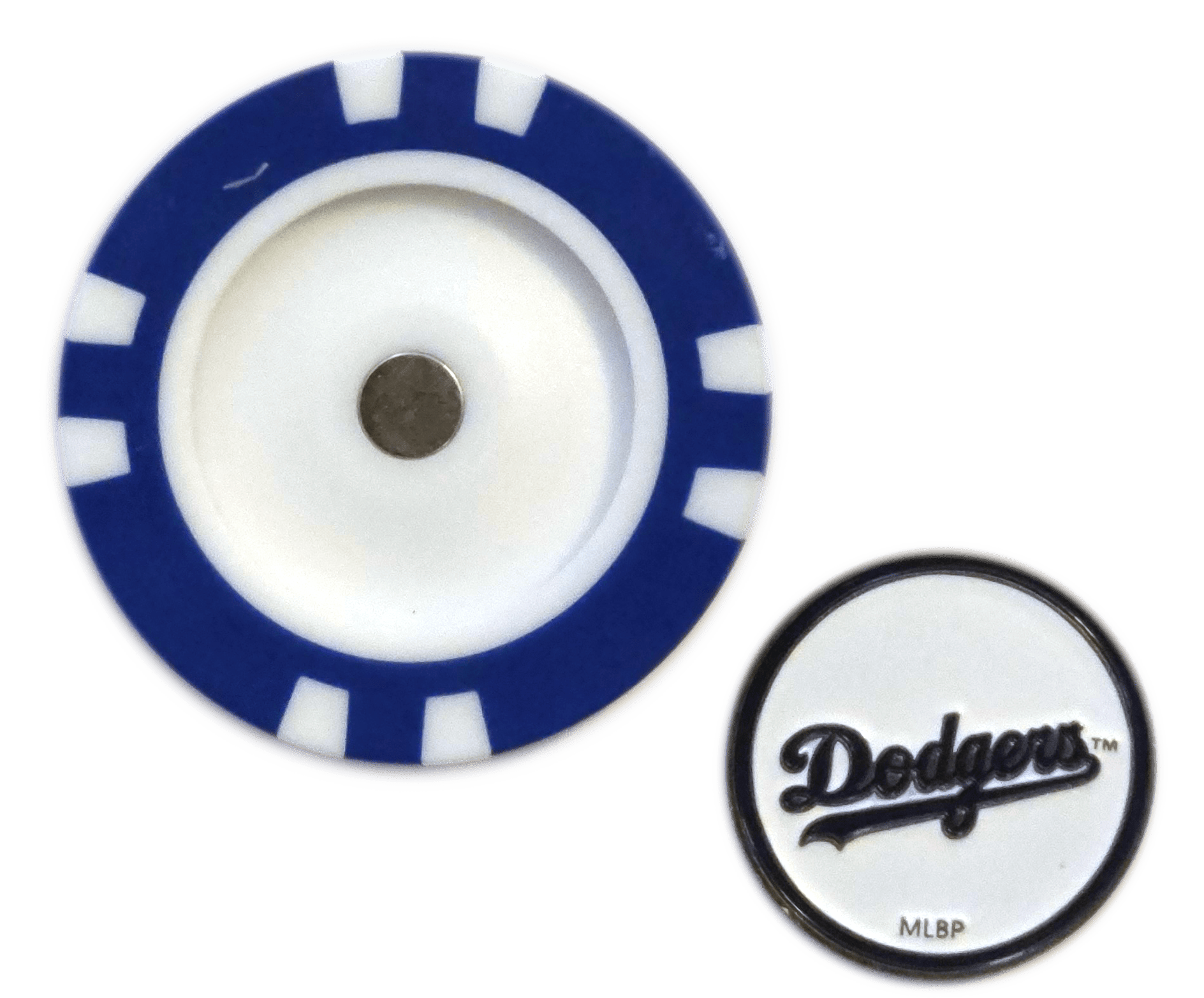 Officially Licensed Los Angeles Dodgers Poker Chip Ball Marker - Black Girl Golf