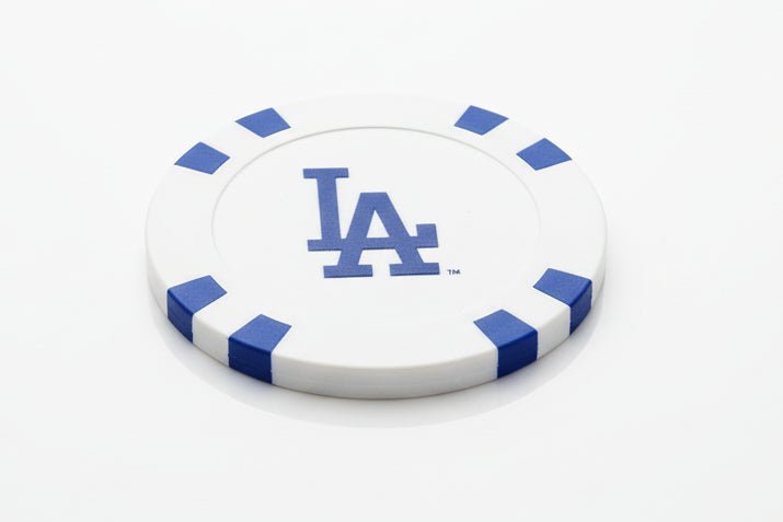 Officially Licensed Los Angeles Dodgers Poker Chip Ball Marker - Black Girl Golf