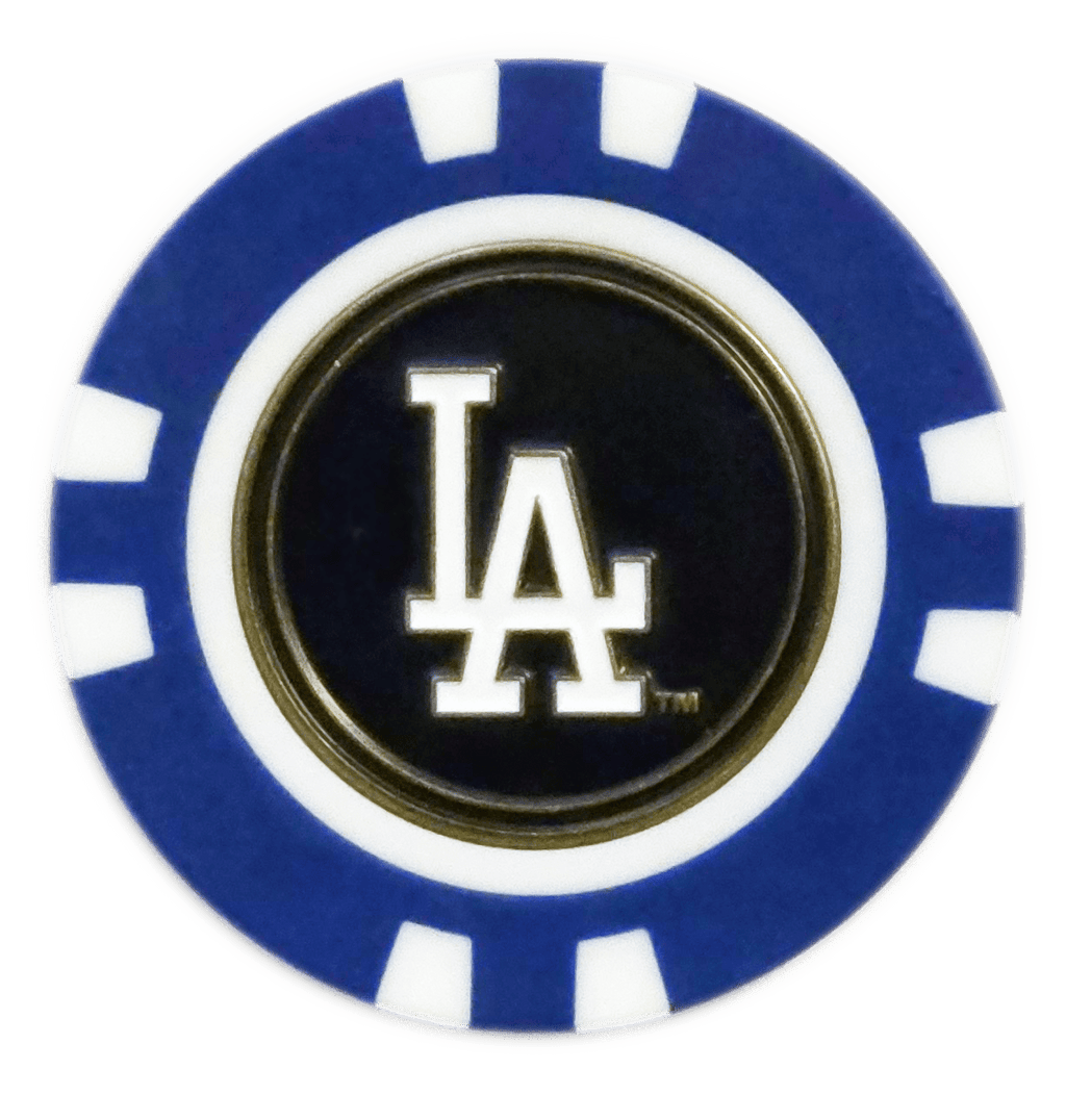 Officially Licensed Los Angeles Dodgers Poker Chip Ball Marker - Black Girl Golf