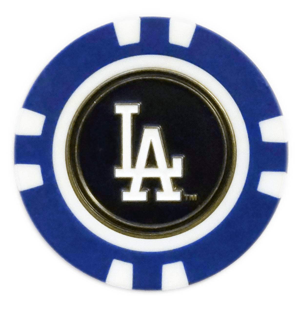 Officially Licensed Los Angeles Dodgers Poker Chip Ball Marker - Black Girl Golf