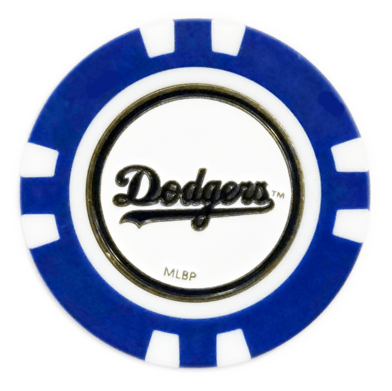 Officially Licensed Los Angeles Dodgers Poker Chip Ball Marker - Black Girl Golf