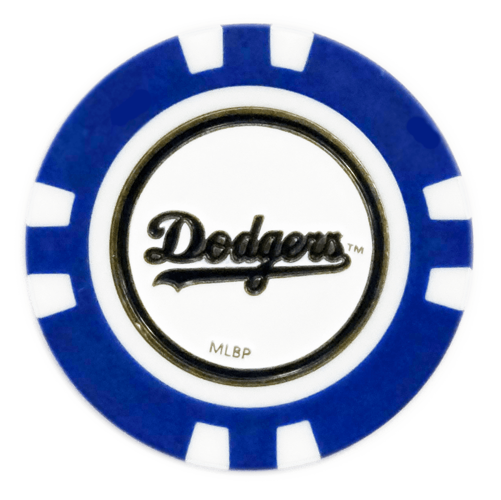 Officially Licensed Los Angeles Dodgers Poker Chip Ball Marker - Black Girl Golf