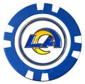 Officially Licensed Los Angeles Rams Poker Chip Ball Marker - Black Girl Golf