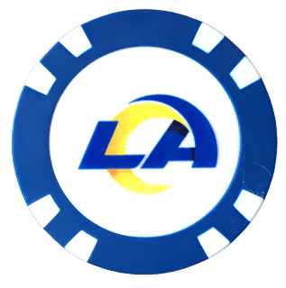 Officially Licensed Los Angeles Rams Poker Chip Ball Marker - Black Girl Golf