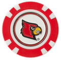 Officially Licensed Louisville Cardinals Poker Chip Ball Marker - Black Girl Golf