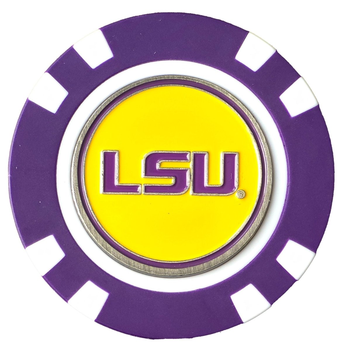 Officially Licensed LSU Tigers Poker Chip Ball Marker - Black Girl Golf