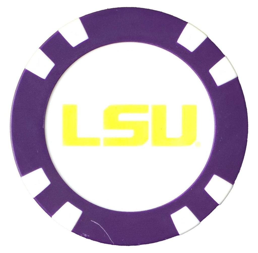 Officially Licensed LSU Tigers Poker Chip Ball Marker - Black Girl Golf