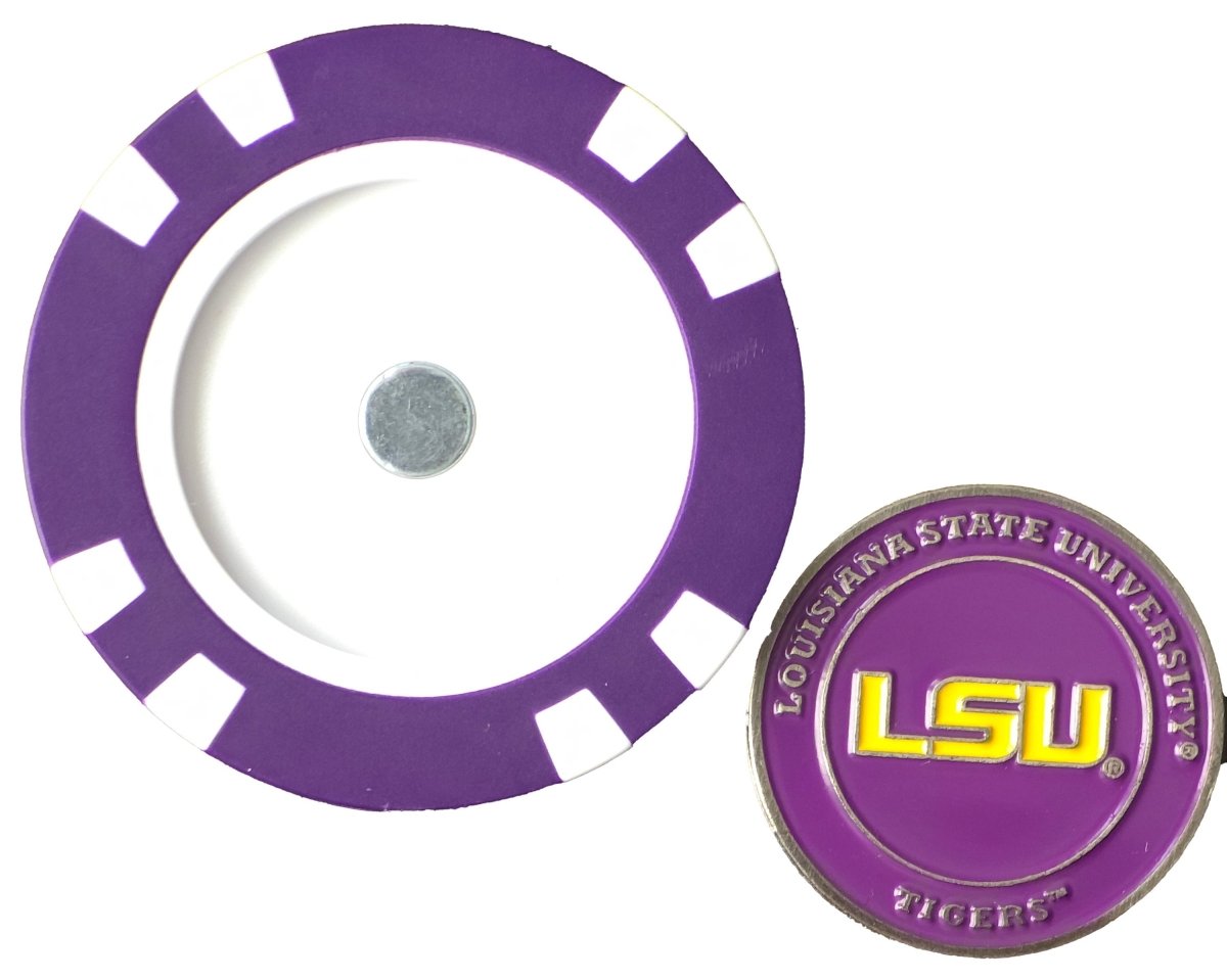 Officially Licensed LSU Tigers Poker Chip Ball Marker - Black Girl Golf