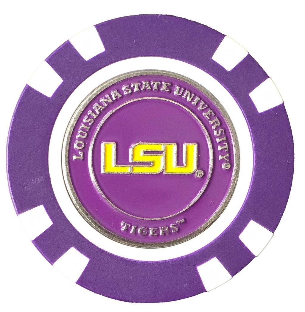 Officially Licensed LSU Tigers Poker Chip Ball Marker - Black Girl Golf