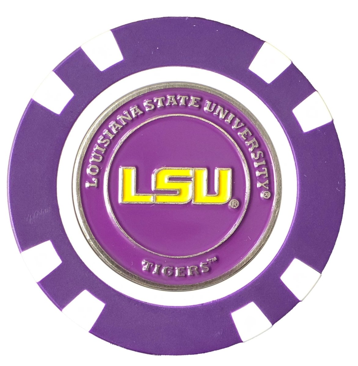Officially Licensed LSU Tigers Poker Chip Ball Marker - Black Girl Golf