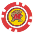 Officially Licensed Maryland Terrapins Poker Chip Ball Marker - Black Girl Golf