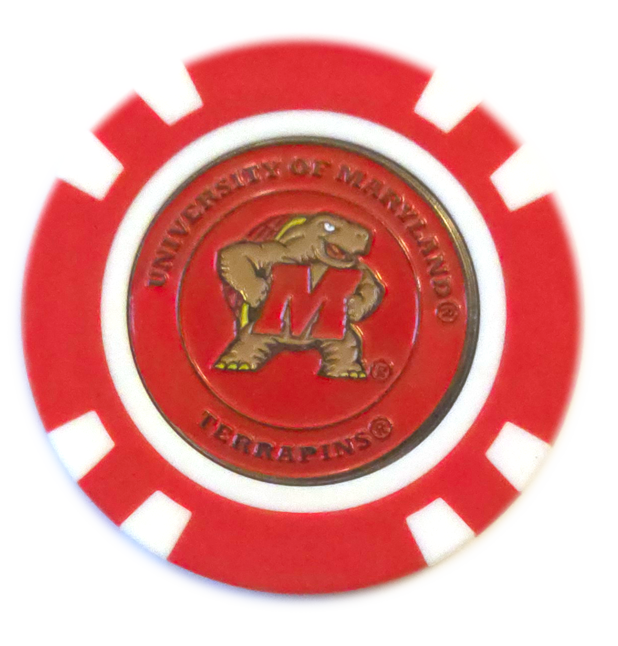 Officially Licensed Maryland Terrapins Poker Chip Ball Marker - Black Girl Golf